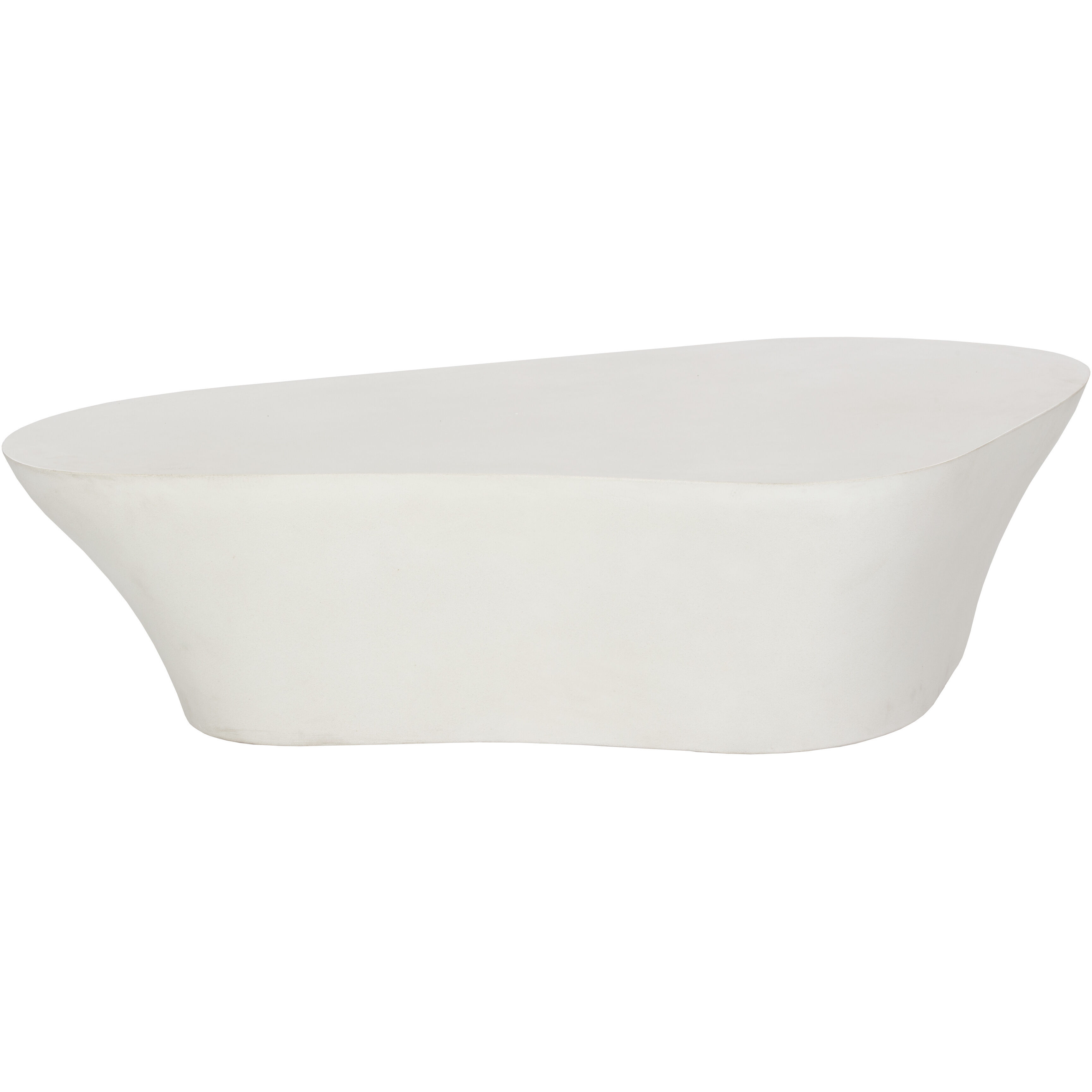 Dali 58.25 X 31.5 inch White Outdoor Coffee Table